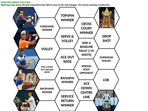 Hexagon based Tennis Task