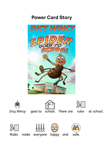 Incy wincy spider social story