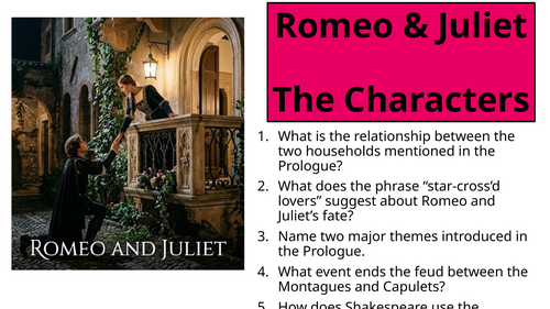 Romeo and Juliet - The Characters
