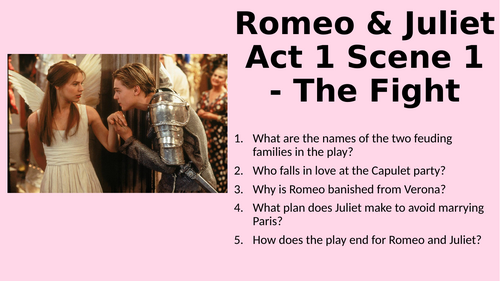 Romeo and Juliet - Act 1 Scene 1 - The Fight