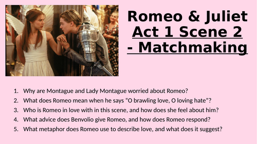 Romeo and Juliet - Act 1 Scene 2