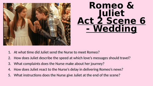 Romeo & Juliet - Act 2 Scene 6