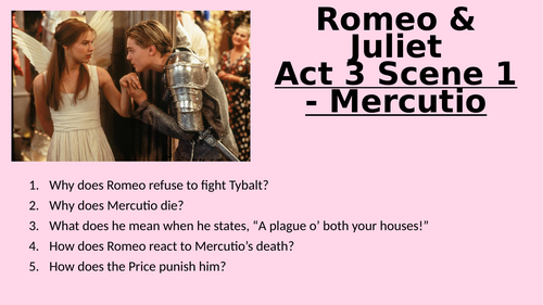 Romeo and Juliet - Act 3 Scene 1 - Mercutio