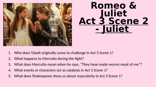 Romeo and Juliet - Act 3 Scene 2 - Juliet