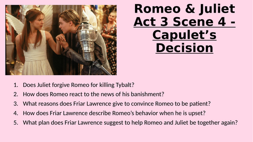 Romeo & Juliet - Act 3 Scene 4
