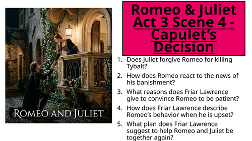 Romeo and Juliet - Act 3 Scene 4