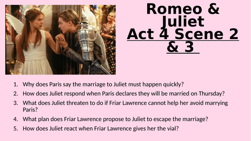 Romeo and Juliet - Act 4 Scene 2 & 3