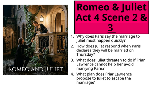Romeo and Juliet - Act 4 Scene 2 & 3