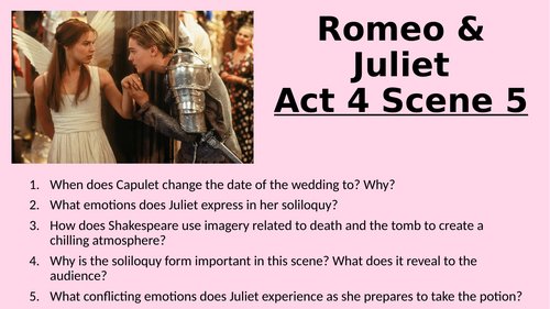 Romeo and Juliet - Act 4 Scene 5