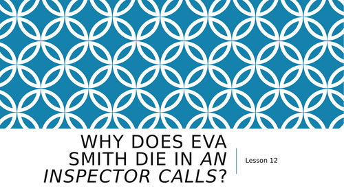'An Inspector Calls' Drama/ English unit