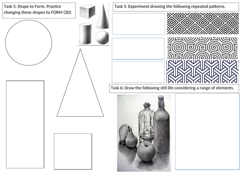 Formal Elements Art Cover Activity