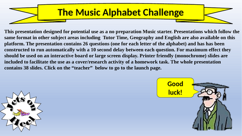 The Music Alphabet Challenge