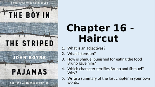 Boy in the Striped Pajamas - Chapter 16 - Creative Writing Assessment