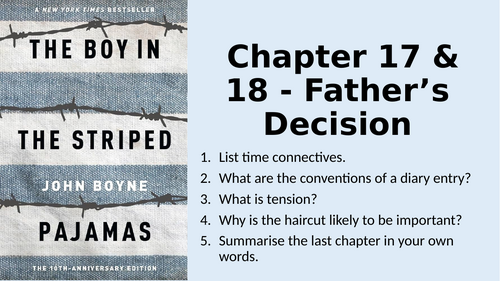 Boy in the Striped Pajamas - Chapter 17 and 18