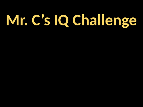 Form Time IQ Challenge Quiz