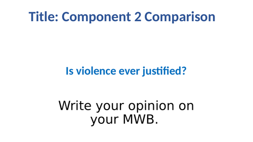 Eduqas English Language Comparison