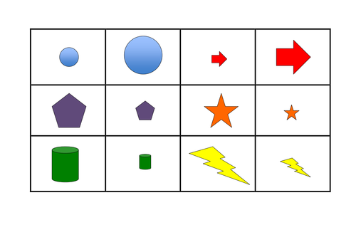 Sorting shapes