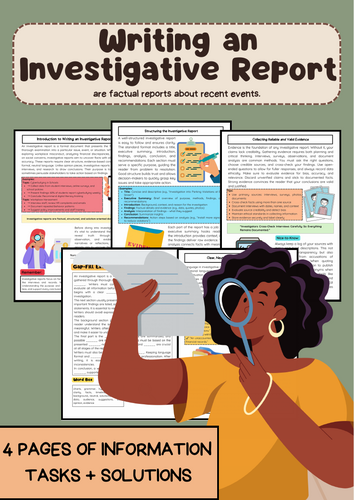 Writing an Investigative Report: Structure, Style, Evidence