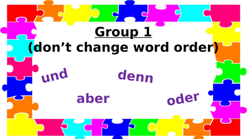 Classroom display - German