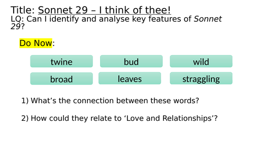 Sonnet 29 - I think of thee!