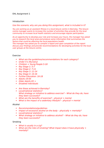 NCFE Level 3 Sports Coaching Exercise Health and Lifestyle
