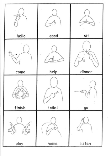early makaton signs