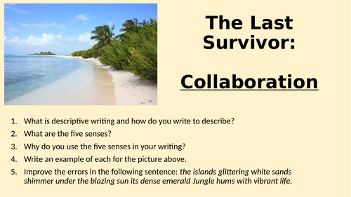 Non Fiction - Survival - Collaboration