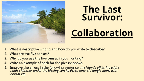 Non Fiction - Survival - Collaboration