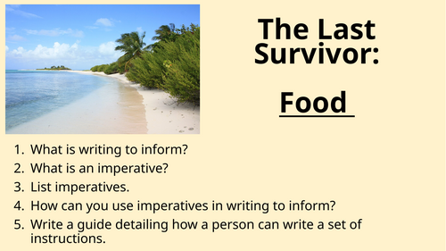 Non Fiction - Survival - Food