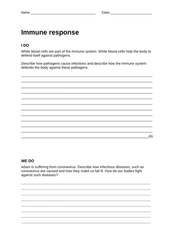 Immune response - I do, we do, you do