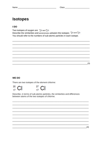 Isotopes - I do, we do, you do