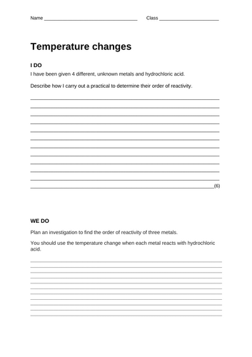Temperature changes RP - I do, we do, you do