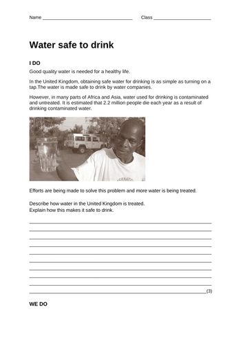 Water safe to drink - I do, we do, you do