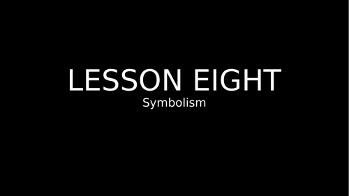 FREE The Hunger Games: Lesson 8: Symbolism