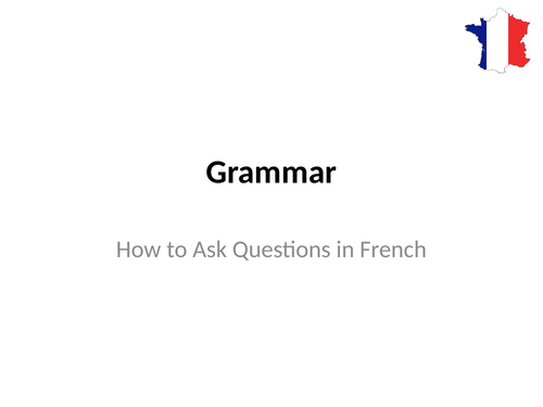 Asking Questions (intonation, est-ce que, question words)