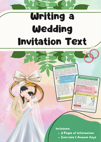 Wedding Invitation Text: Tone and Structure