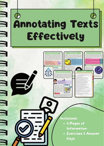 Annotating Texts: Strategies, Symbols, and Reading Skills