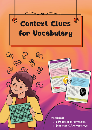 Context Clues for Vocabulary – Synonym and Example