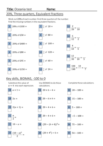 Year 7 Unit 7 and 8 Study book