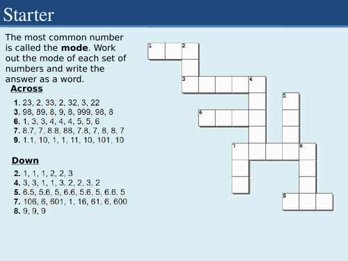 Year 8 Unit 18 Charts