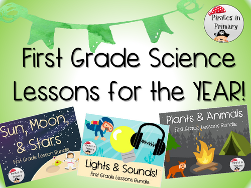 SCIENCE LESSONS FOR THE YEAR - First Grade- *NGSS Aligned
