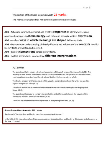 Othello Extracts Booklet