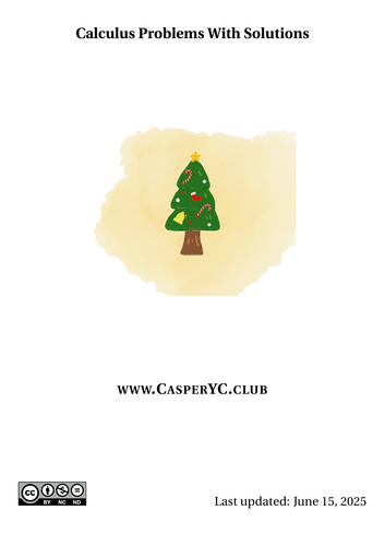 Calculus (Integral) Problems - Solution PDF