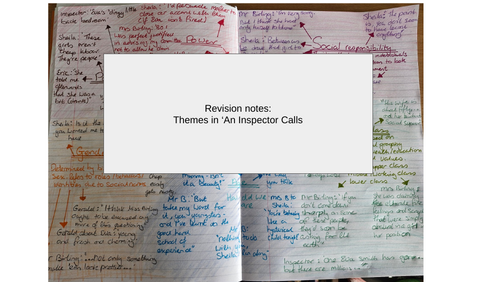 Revision notes mind map- An Inspector Calls themes | Teaching Resources