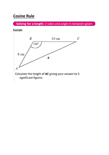 Cosine Rule