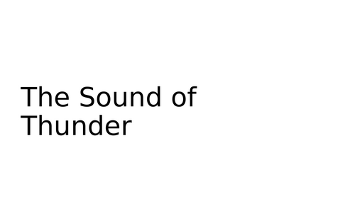 A Sound of Thunder by Ray Bradbury - Short Story Unit Free Sample Lesson