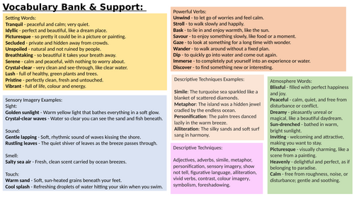 Vocabulary Bank - Holiday