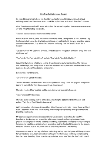 Boy - Chapter 6 - Mrs Pratchett’s revenge