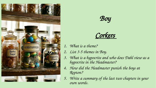 Boy - Chapter 22 and 23 - Corkers