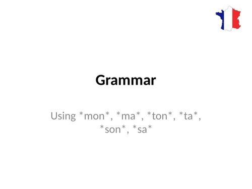 Studio 3 (Vert) - Module 4 - A la base de loisirs - Grammar - mon, ma, ton, ta, son, sa